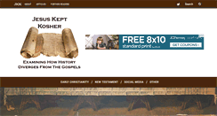 Desktop Screenshot of jesuskeptkosher.com